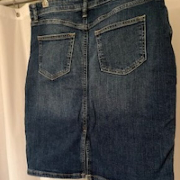 Blue Denim Skirt from Banana Republic Sz 4 - Picture 3 of 6